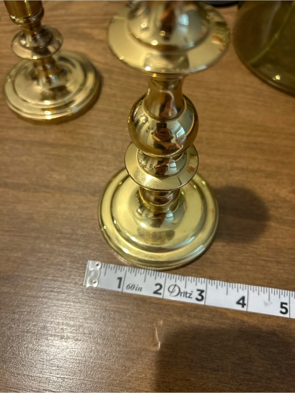 Vintage Solid Brass Candlestick Holder 7” English Colonial Taper Candle